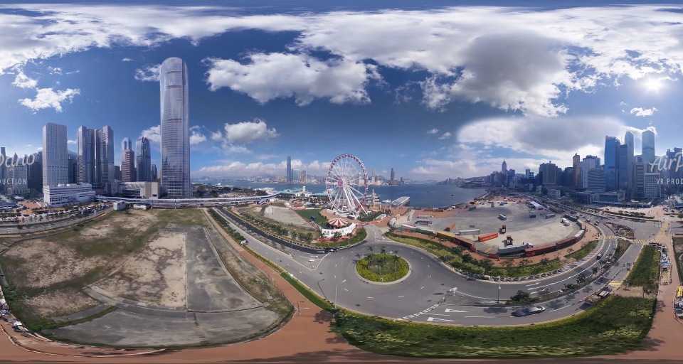 【360° VR】香港。摩天大楼之城。 4K航拍360度视频_超清 4K【VR资源网】